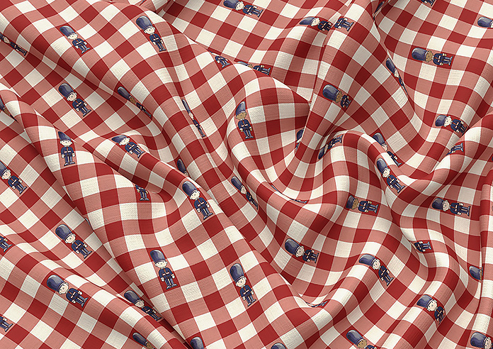 Kings Breakfast, On Guard Kingsmen - Twist&Fit Roman Blind - Image 4